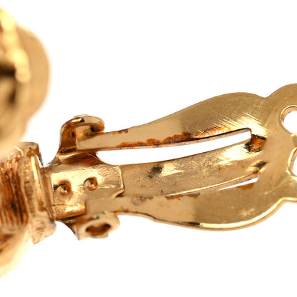 Chanel Metal CC Hoop Clip On Earrings Gold 9 of 9
