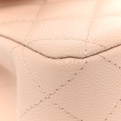 Chanel Caviar Quilted Medium Double Flap Light Beige 13 of 13