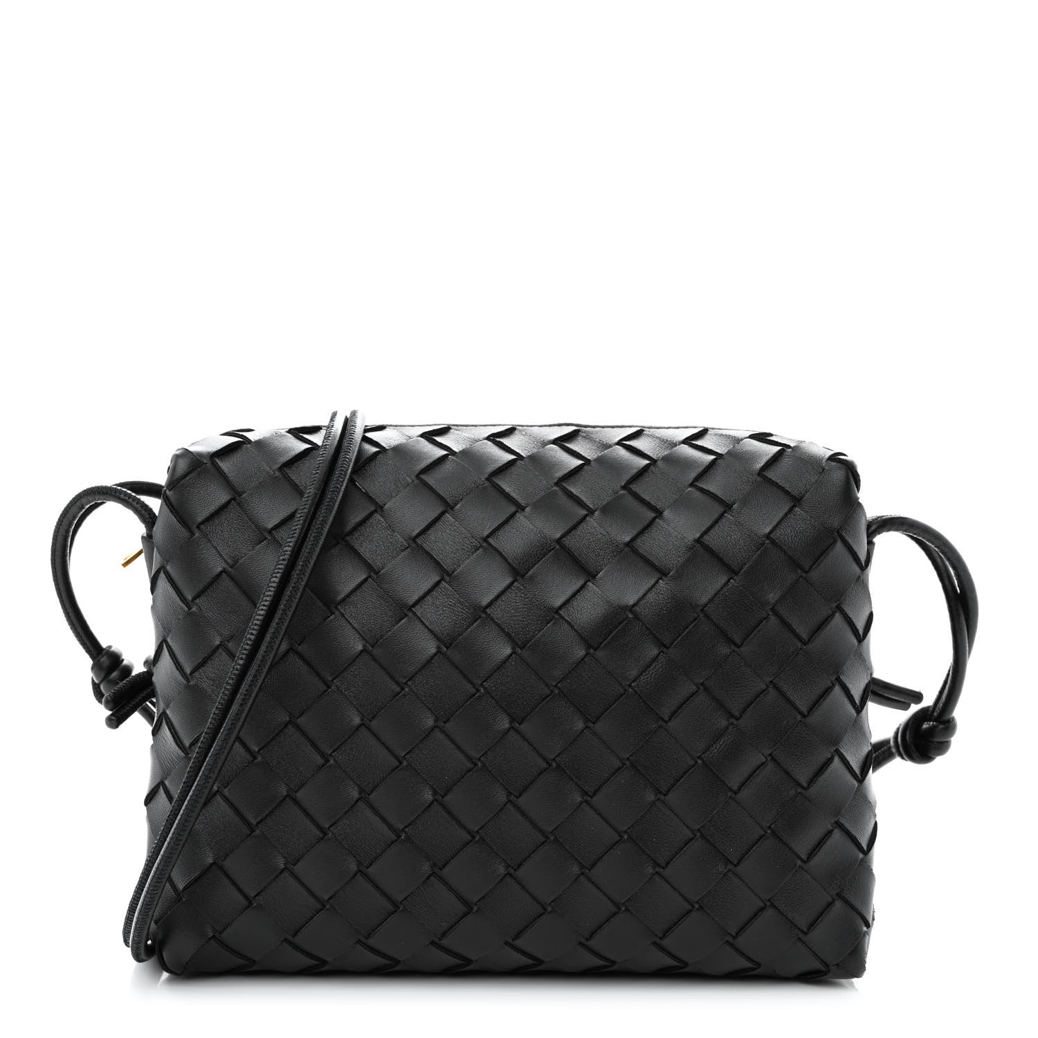 Bottega Veneta Nappa Intrecciato Small Loop Camera Bag Black 1 of 10