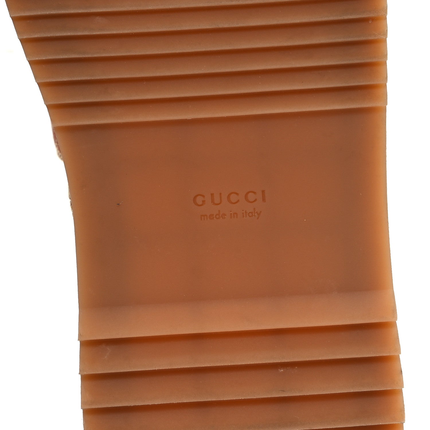 Gucci Canvas GG Monogram Angelina Platform Slide Sandals 39 Beige Ruggine 7 of 9