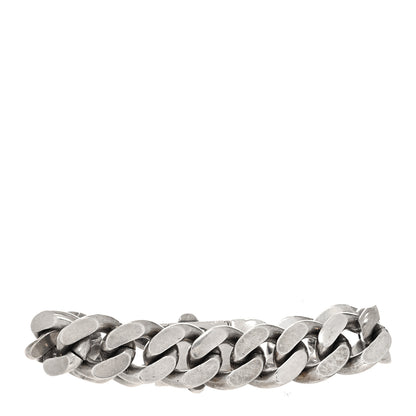 Saint Laurent Metal Curb Chain Bracelet Oxidized Silver 3 of 4