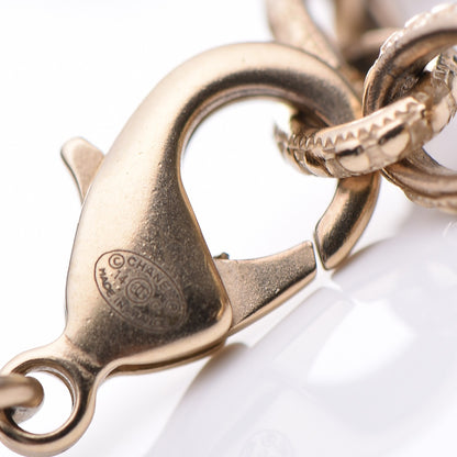 Chanel Pearl Crystal CC Bracelet Gold 5 of 5