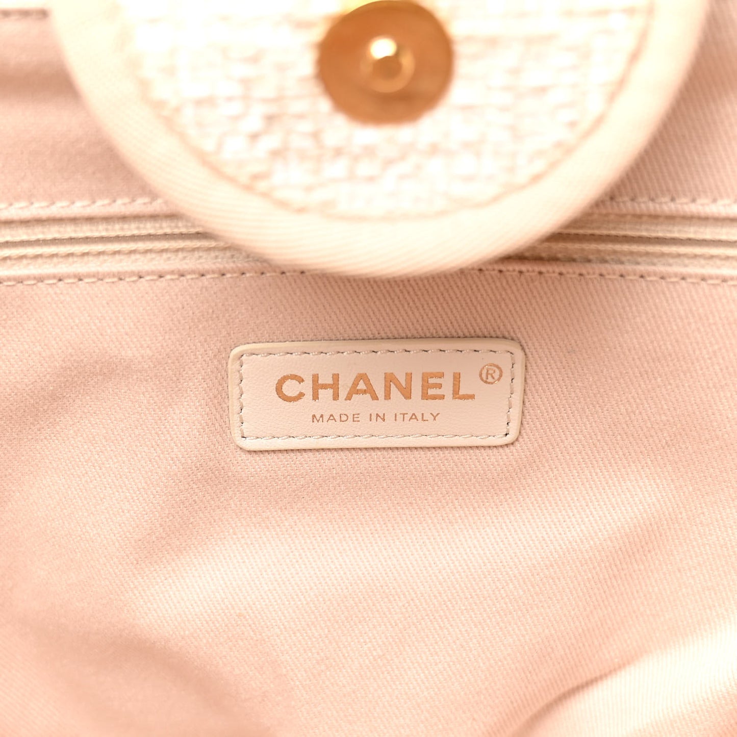 Canvas Medium Deauville Tote Light Beige