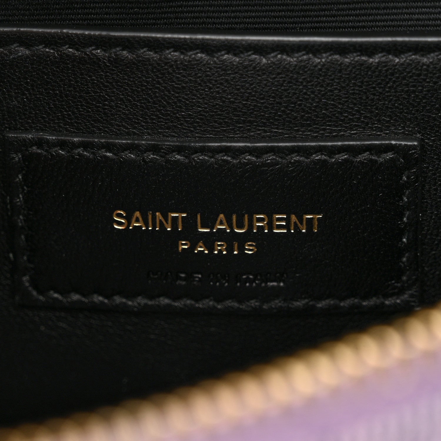 Saint Laurent denim Quilted 80's Vanity Bag Bleached Lilac 6 of 10