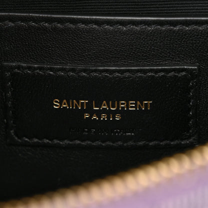 Saint Laurent denim Quilted 80's Vanity Bag Bleached Lilac 6 of 10