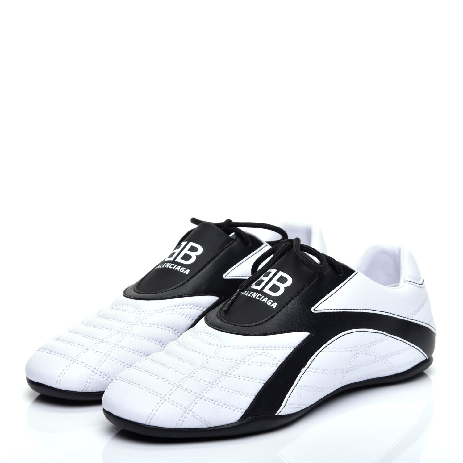 Balenciaga Polyurethane Womens Zen Sneakers 40 White Black 3 of 9