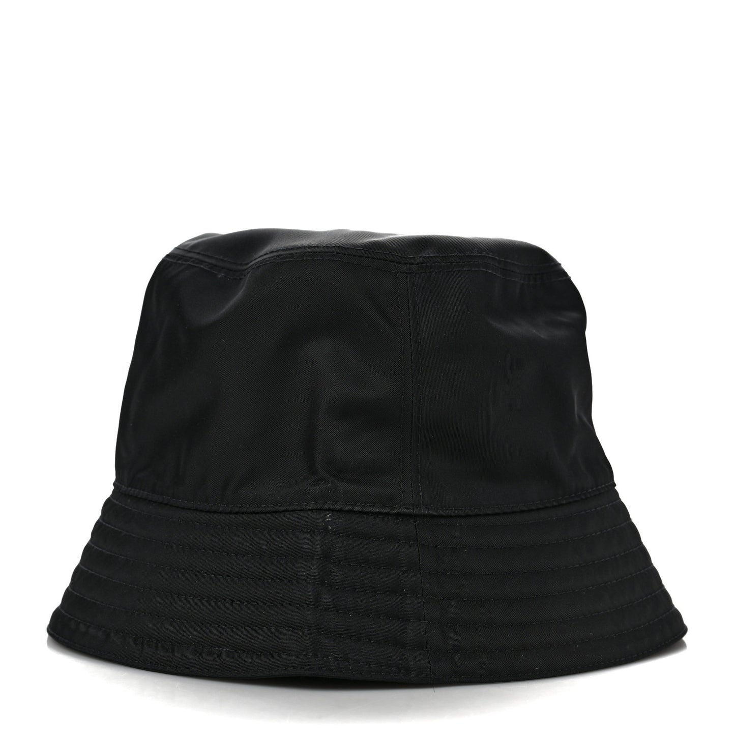 Re-Nylon Metal Triangle Logo Womens Bucket Hat M Black