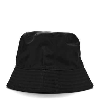 Prada Re-Nylon Metal Triangle Logo Womens Bucket Hat M Black 5 of 7
