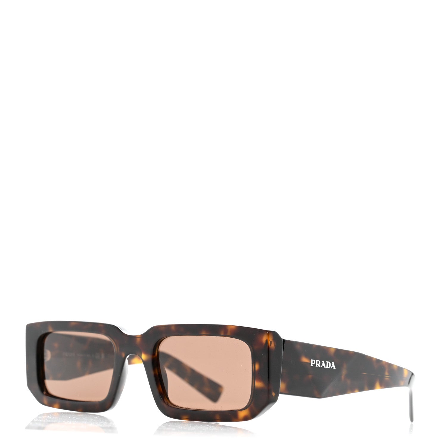Prada Acetate Symbole Sunglasses SPR 06Y Tortoise 1 of 8