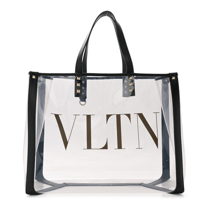 Valentino Garavani Plexy VLTN Shopping Bag Transparent 1 of 10