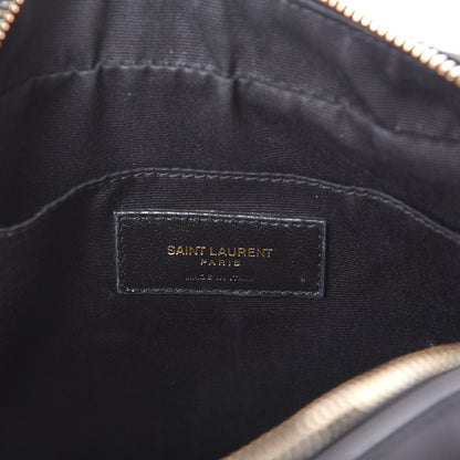 Saint Laurent Calfskin Matelasse Monogram Lou Camera Bag Black 6 of 10