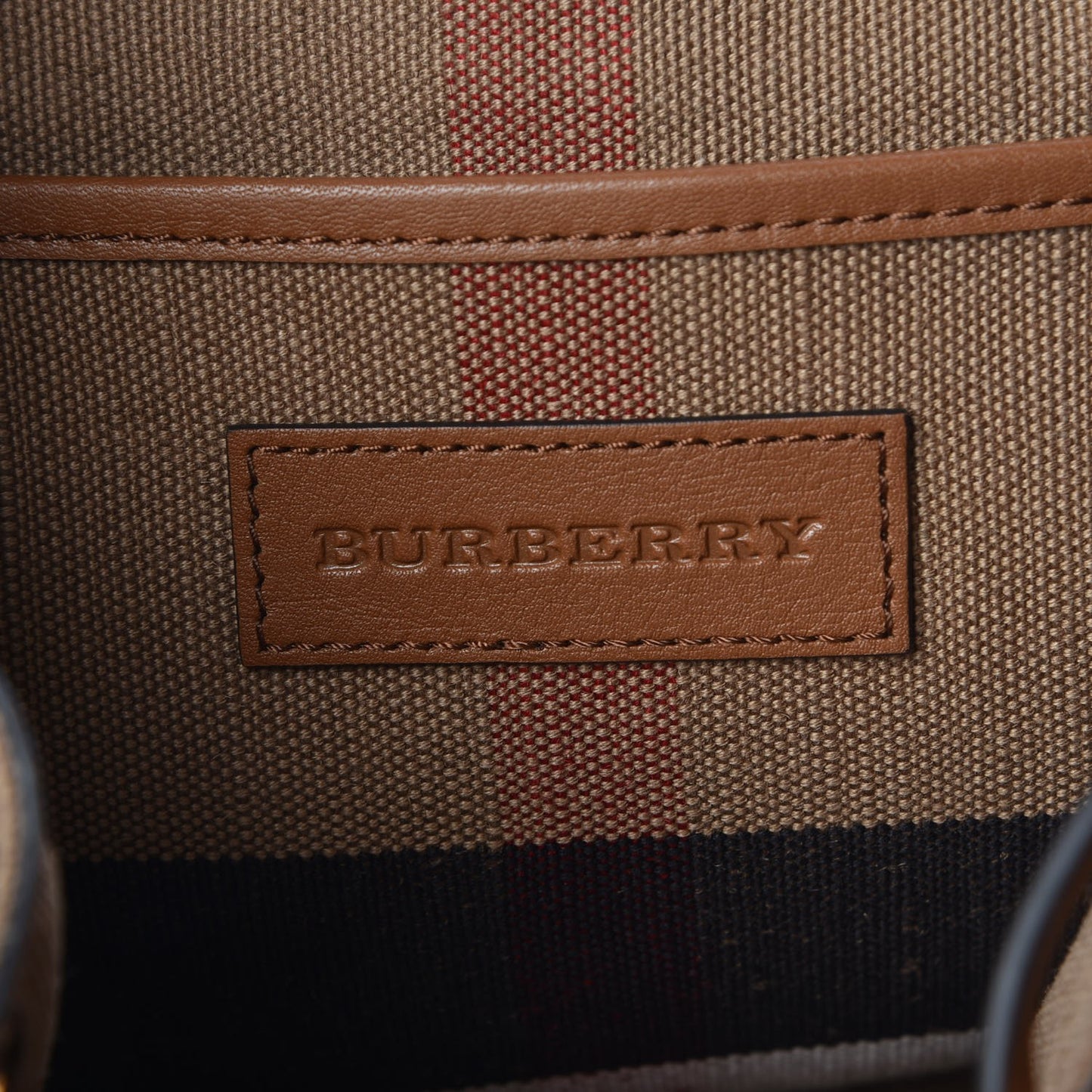 Canvas Mega Check Medium Chiltern Backpack Tan