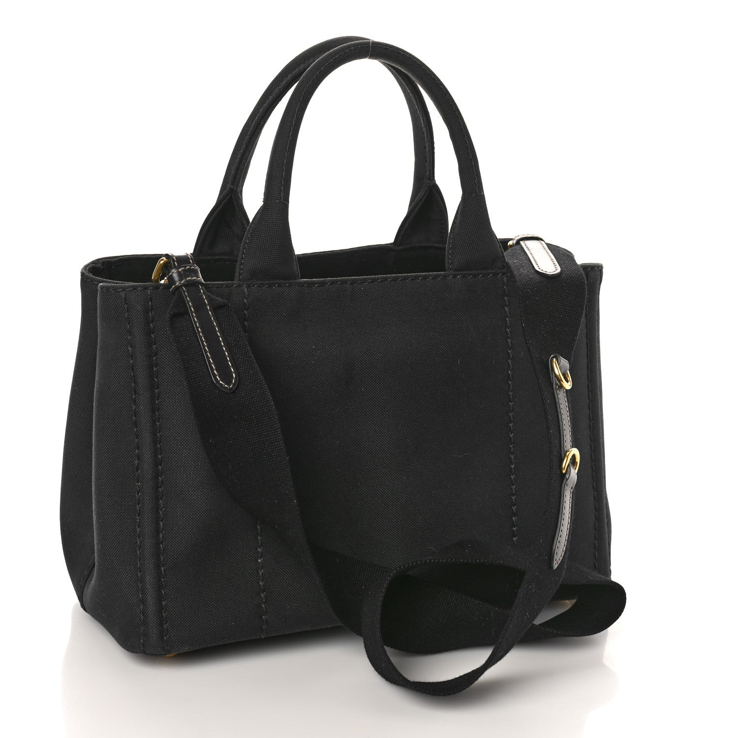 Prada Canapa Small Logo Tote Black 3 of 10