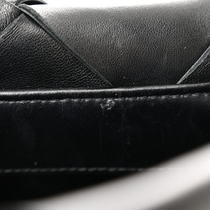 Bottega Veneta Nappa Maxi Intrecciato Clasp Bucket Bag Black 10 of 13