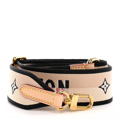 Louis Vuitton Jacquard Speedy Bandouliere 20 Shoulder Strap Black 1 of 5