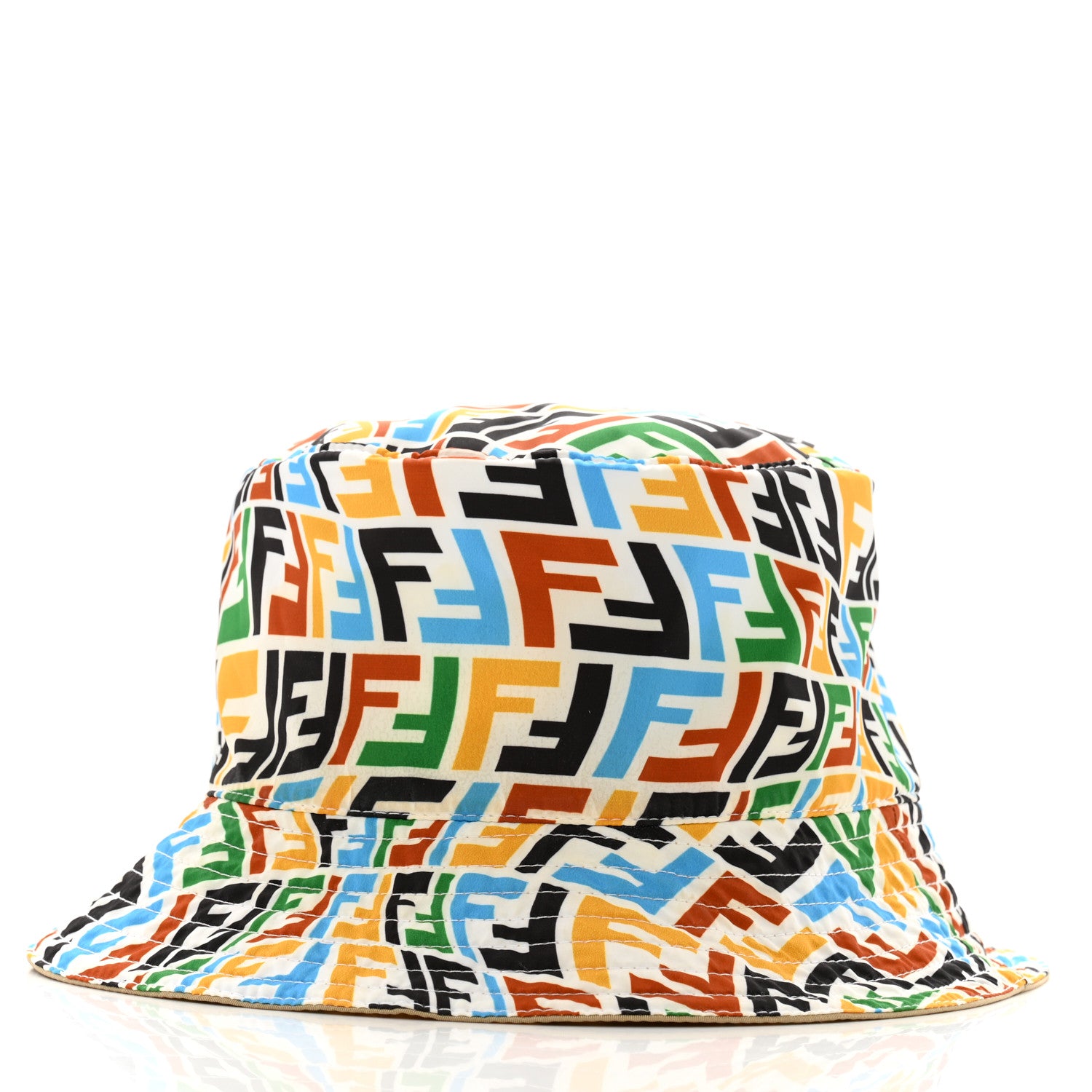 Fendi X SARA COLEMAN Nylon FF Vertigo Reversible Bucket Hat Multicolor 3 of 15