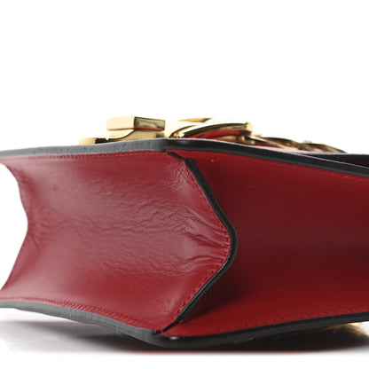 Gucci Calfskin Mini Sylvie Chain Shoulder Bag Hibiscus Red 10 of 10