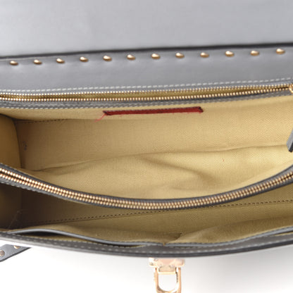 Valentino Garavani Vitello Rockstud Single Handle Flap Bag Light Stone 4 of 14