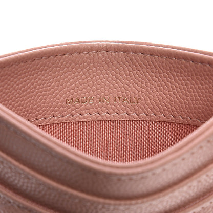 Chanel Caviar Camellia Embossed Card Holder Pink 7 of 9