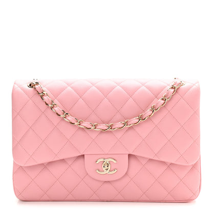 Chanel Caviar Quilted Jumbo Double Flap Pink 1 of 10