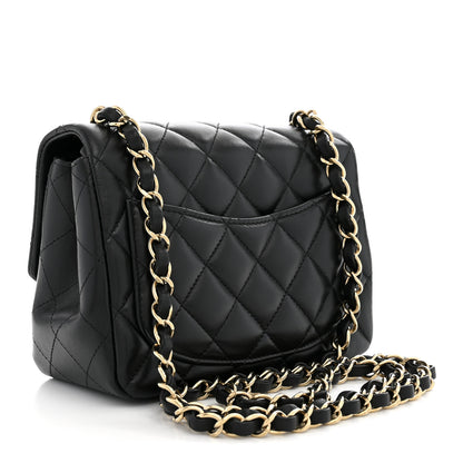 Chanel Lambskin Quilted Mini Square Flap Black 3 of 11