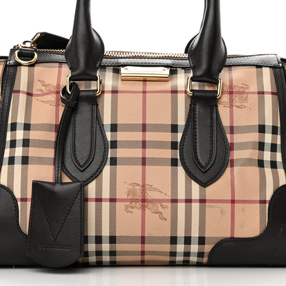 Burberry Haymarket Check Small Gladstone Black 9 of 17