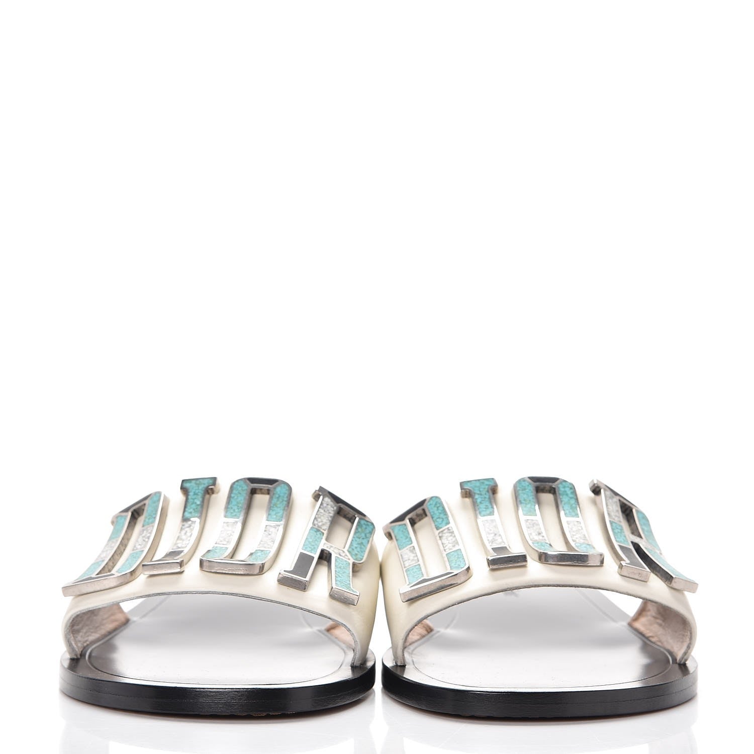 Christian Dior Calfskin Dio(r)evolution 10mm Slide Sandals 38 Off White 3 of 9