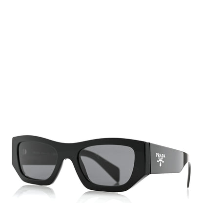 Prada Acetate Pillow Sunglasses SPR A01 Black 1 of 9