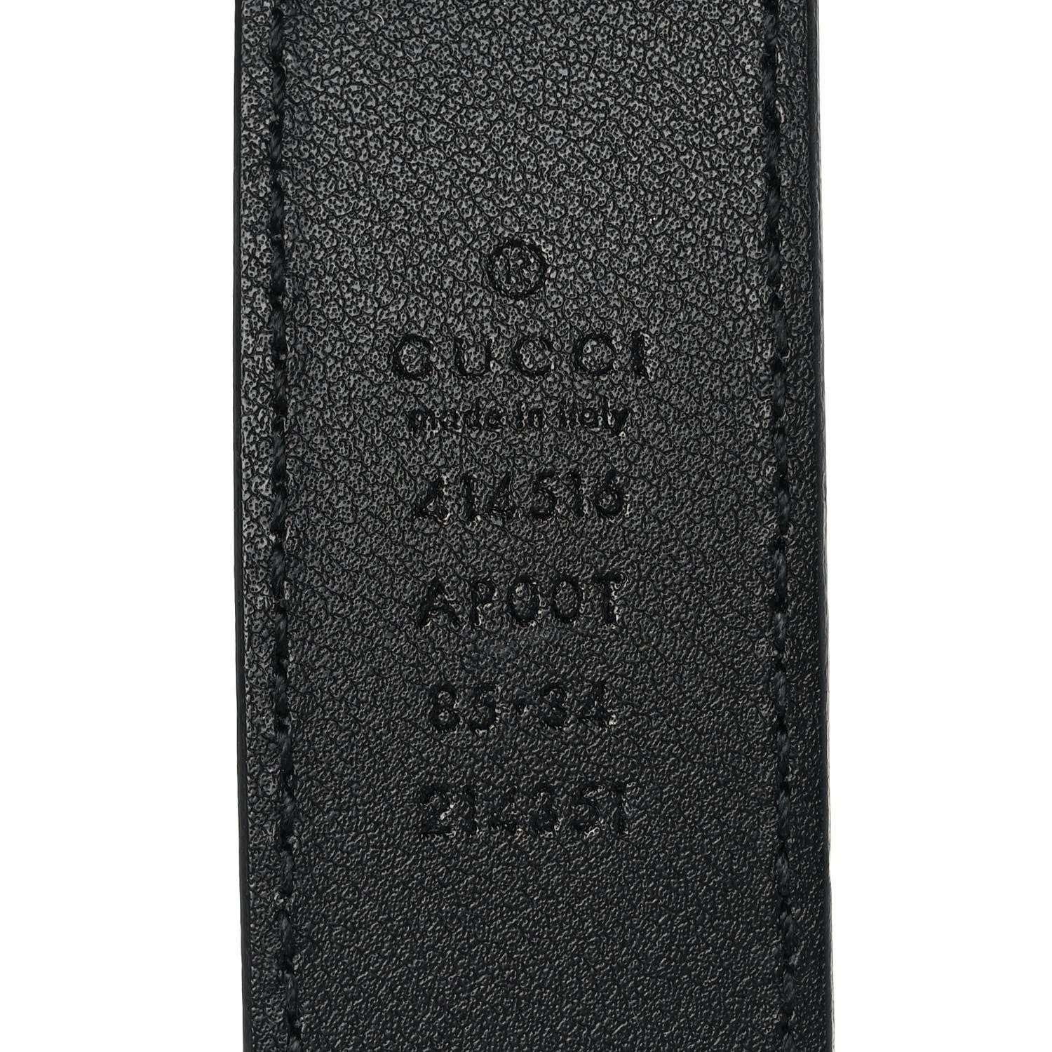 Gucci Calfskin Double G 30mm Belt 85 34 Black 3 of 4