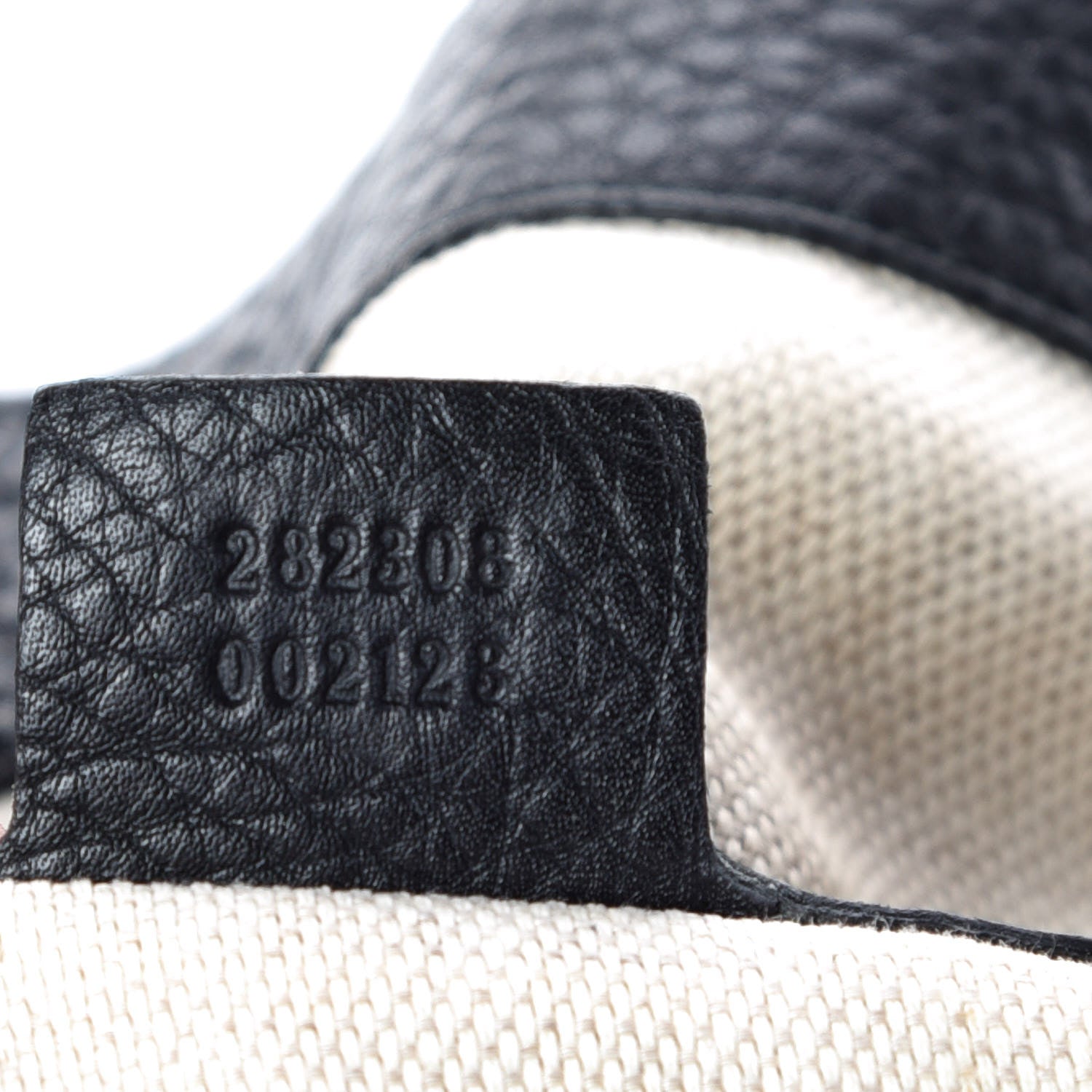 Gucci Pebbled Calfskin Large Soho Shoulder Bag Black 9 of 12