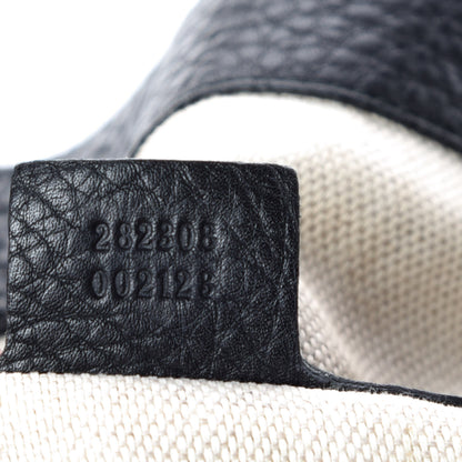 Gucci Pebbled Calfskin Large Soho Shoulder Bag Black 9 of 12