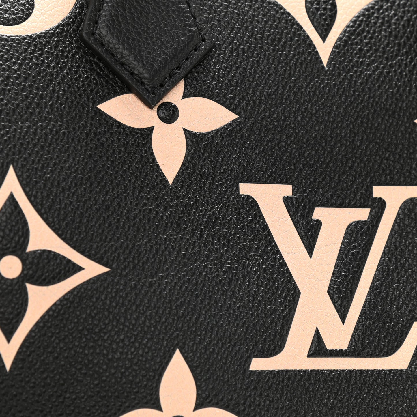 Empreinte Monogram Giant Speedy Bandouliere 25 Black Beige