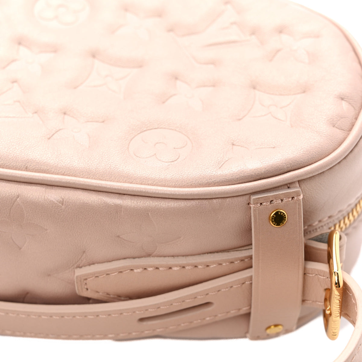 Louis Vuitton Lambskin Embossed Monogram Fall In Love Sac Coeur Light Pink 12 of 13