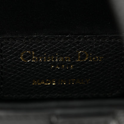 Christian Dior Grained Calfskin Mini Saddle Bag Black 6 of 9