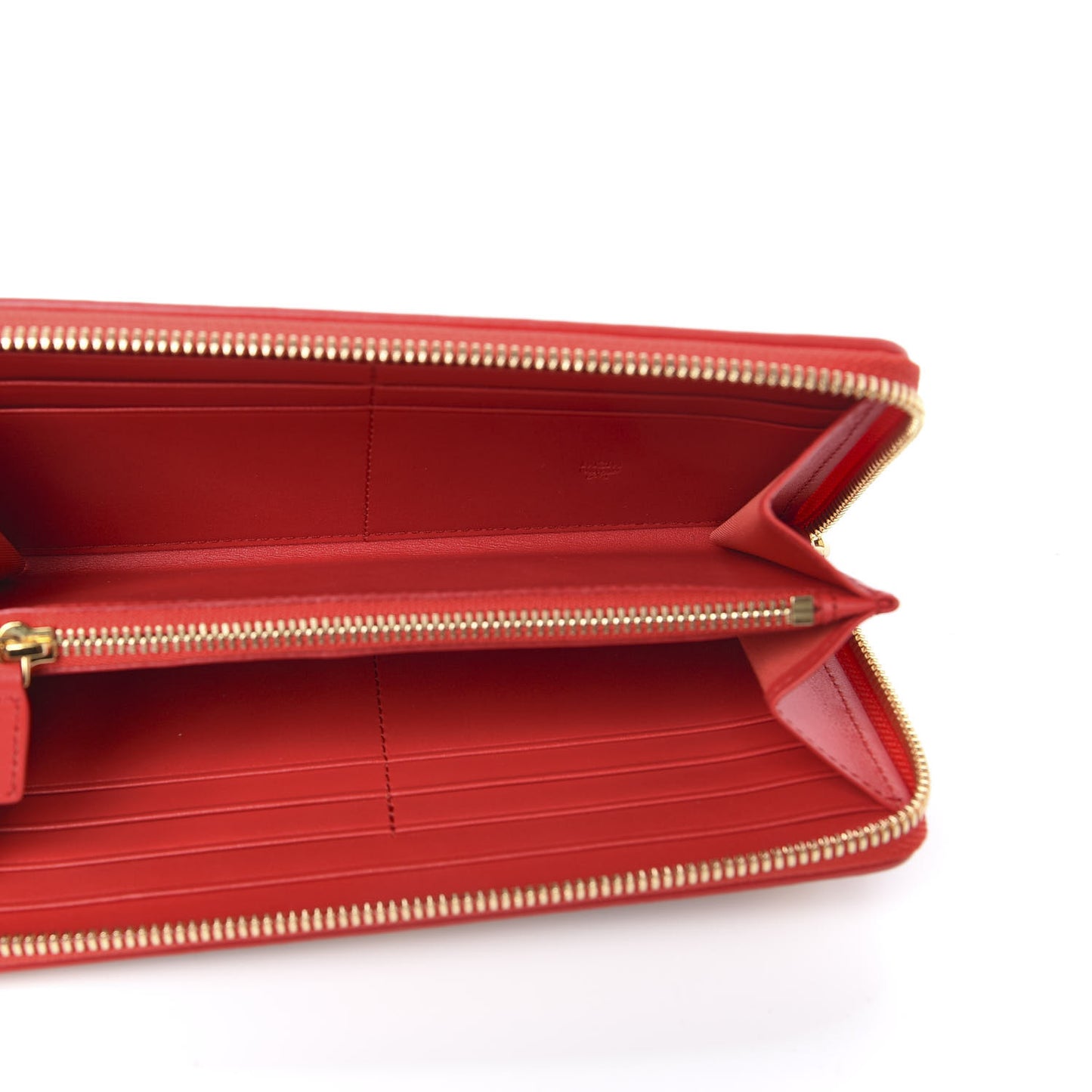 Skyoptic Visetos Zip Around Wallet Cognac Red