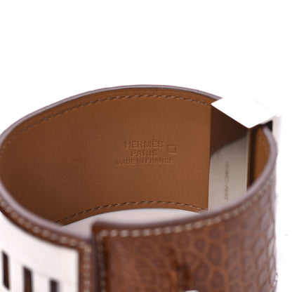 Hermes Shiny Alligator Collier De Chien CDC Bracelet S Fauve 6 of 8
