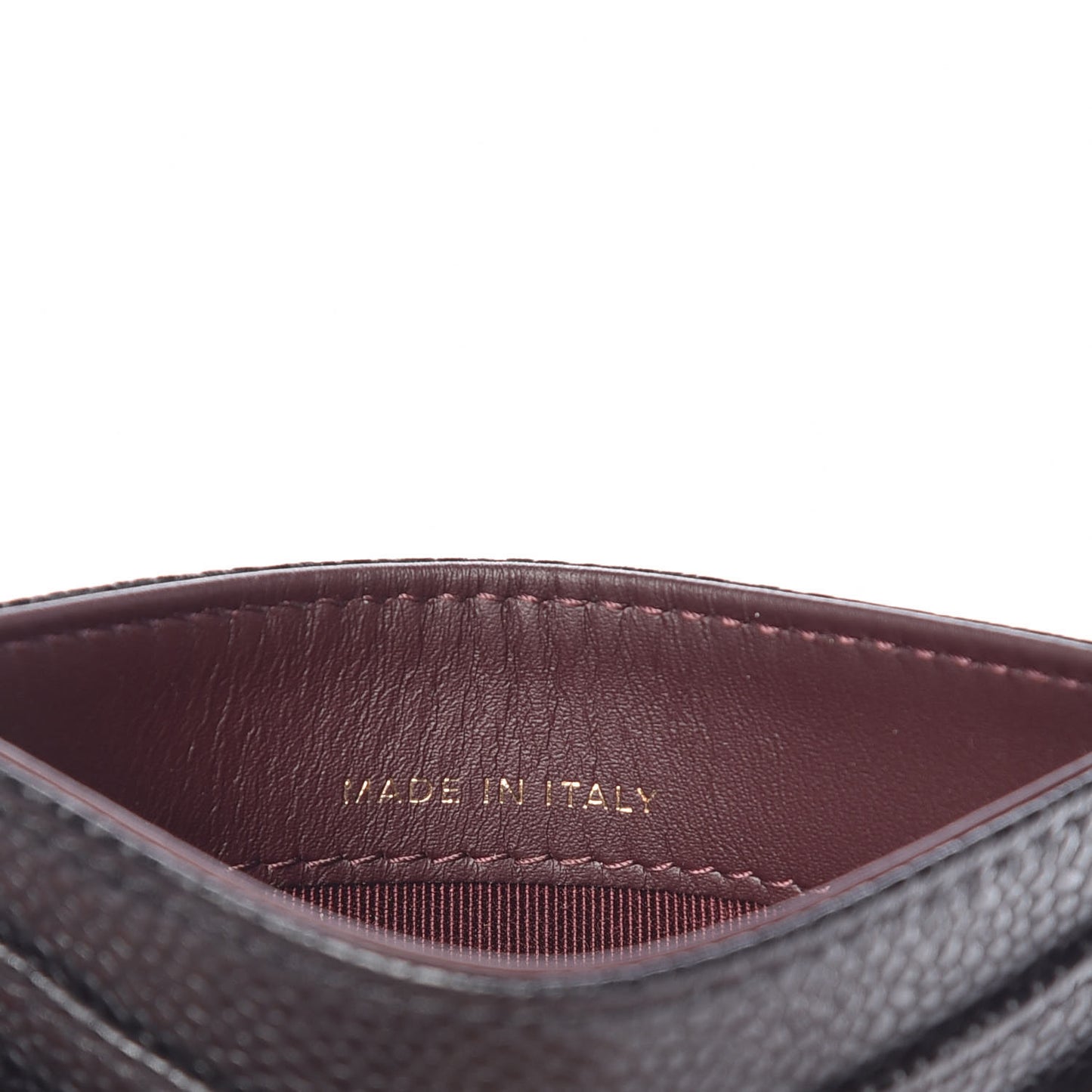 Caviar Quilted Card Holder Black