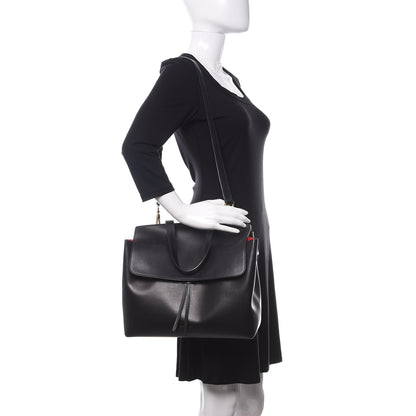 Mansur Gavriel Calfskin Lady Bag Black Flamma 2 of 18