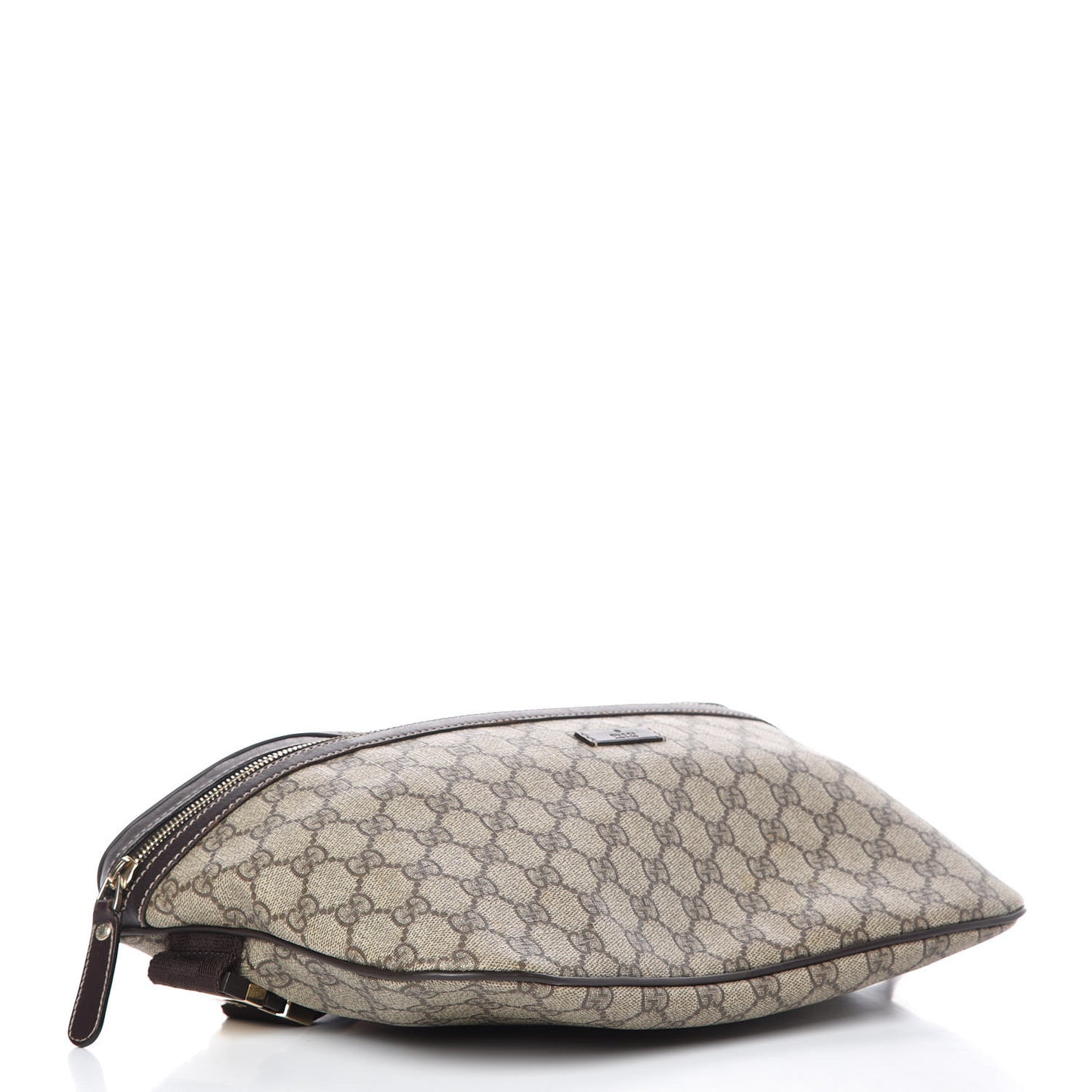 GG Supreme Monogram Belt Bag Dark Brown