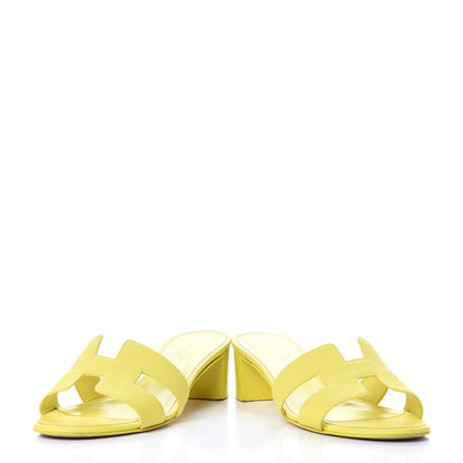 Hermes Epsom Oasis Sandals 37 Jaune Pollen 6 of 16