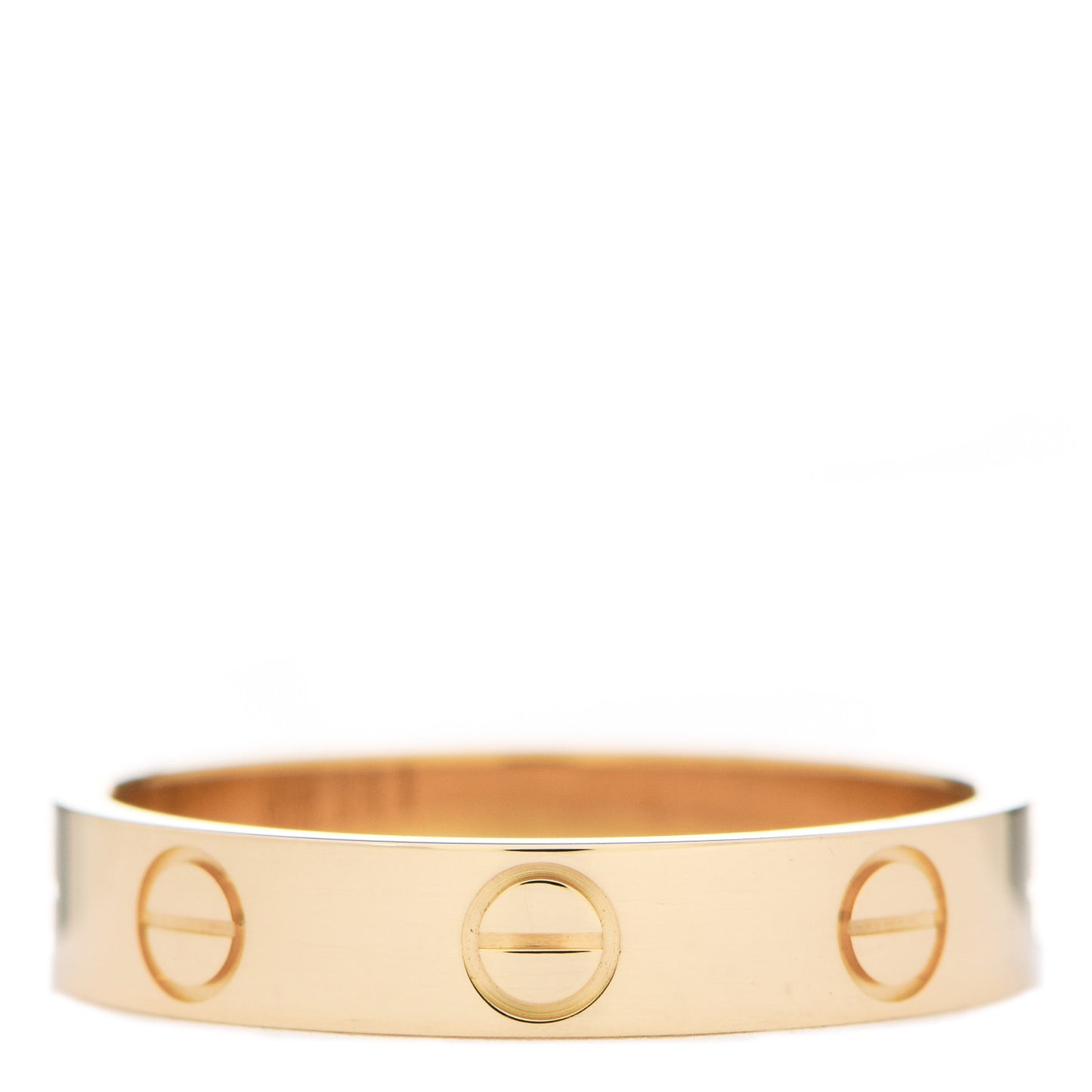 18K Yellow Gold 3.5mm LOVE Wedding Band Ring 51 5.75