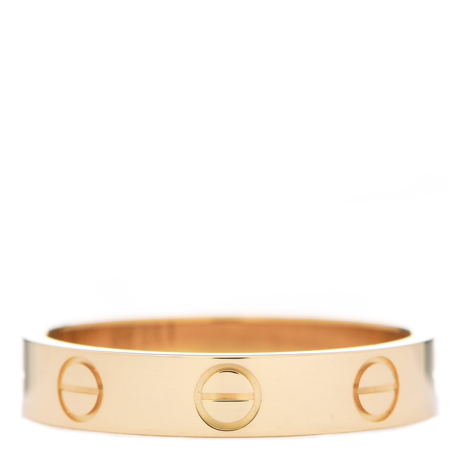 Cartier 18K Yellow Gold 3.5mm LOVE Wedding Band Ring 51 5.75 3 of 5