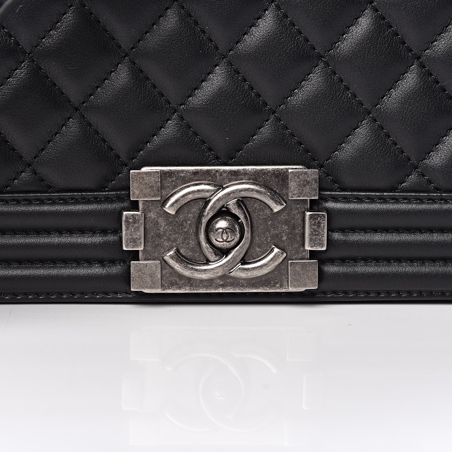 Chanel Calfskin Quilted Medium Boy Flap Black 10 of 11