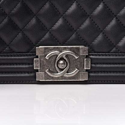 Chanel Calfskin Quilted Medium Boy Flap Black 10 of 11