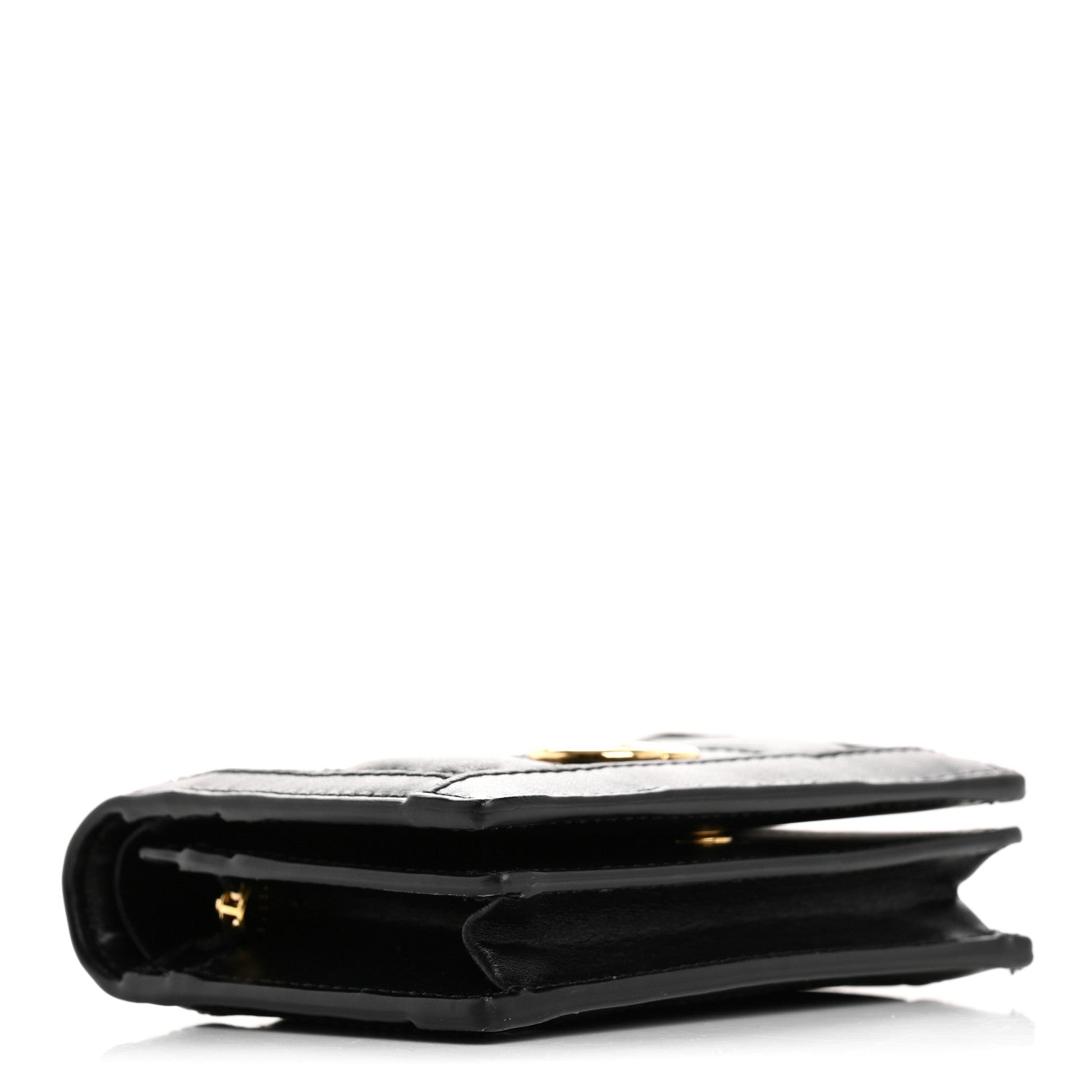 Gucci Calfskin GG Matelasse Card Case Wallet Black 4 of 11