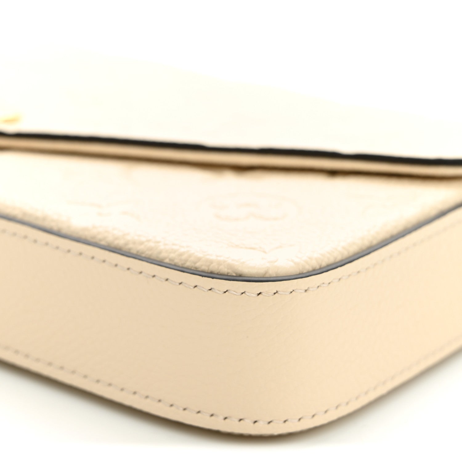 Louis Vuitton Empreinte Pochette Felicie Chain Wallet Cream 10 of 11