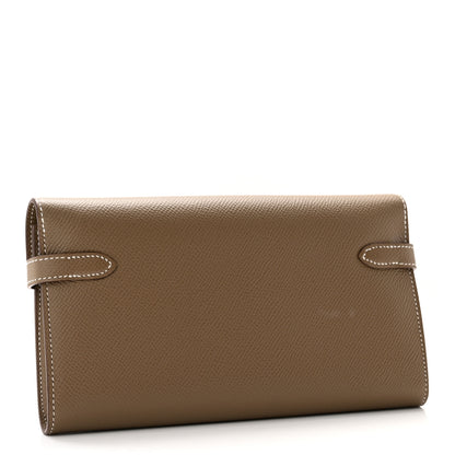 Hermes Epsom Kelly Longue Wallet Etoupe 3 of 8
