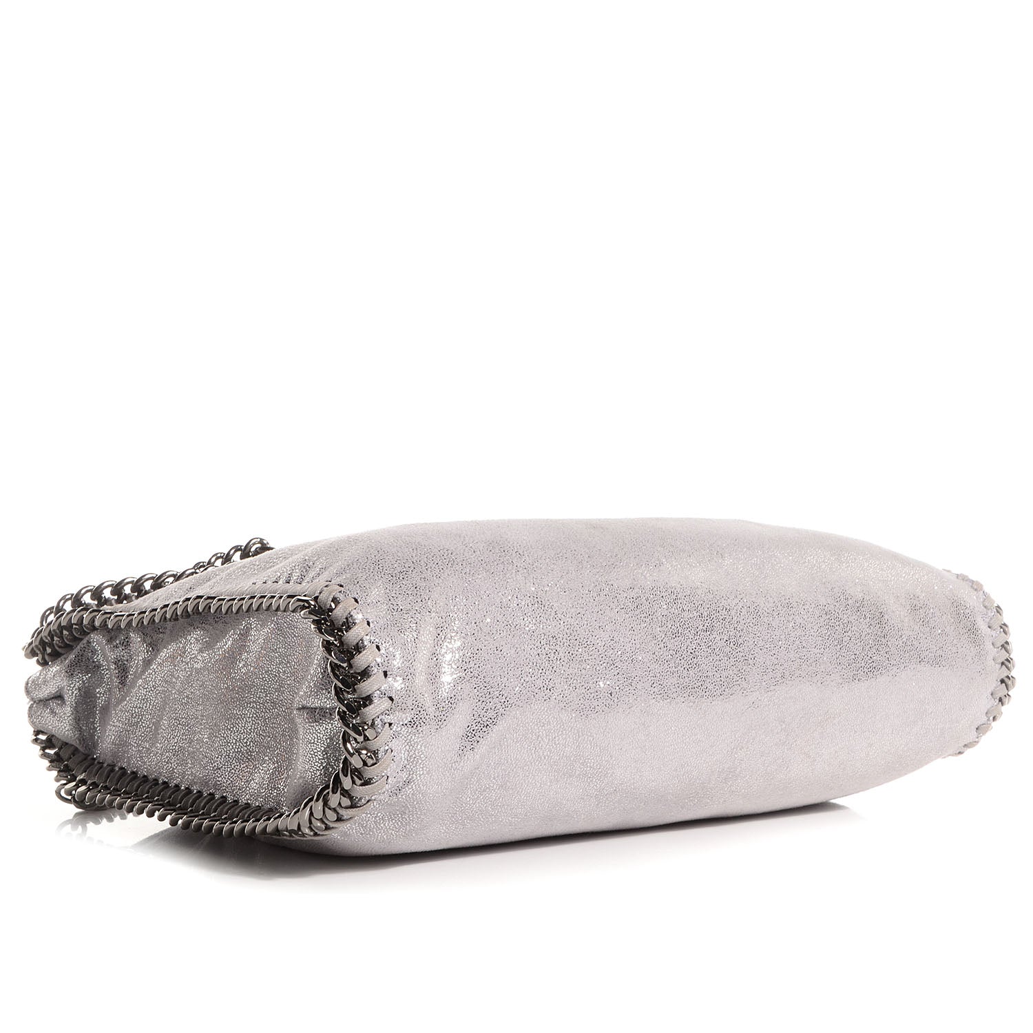 Stella McCartney Faux Leather Shaggy Deer Small Falabella Silver 4 of 7