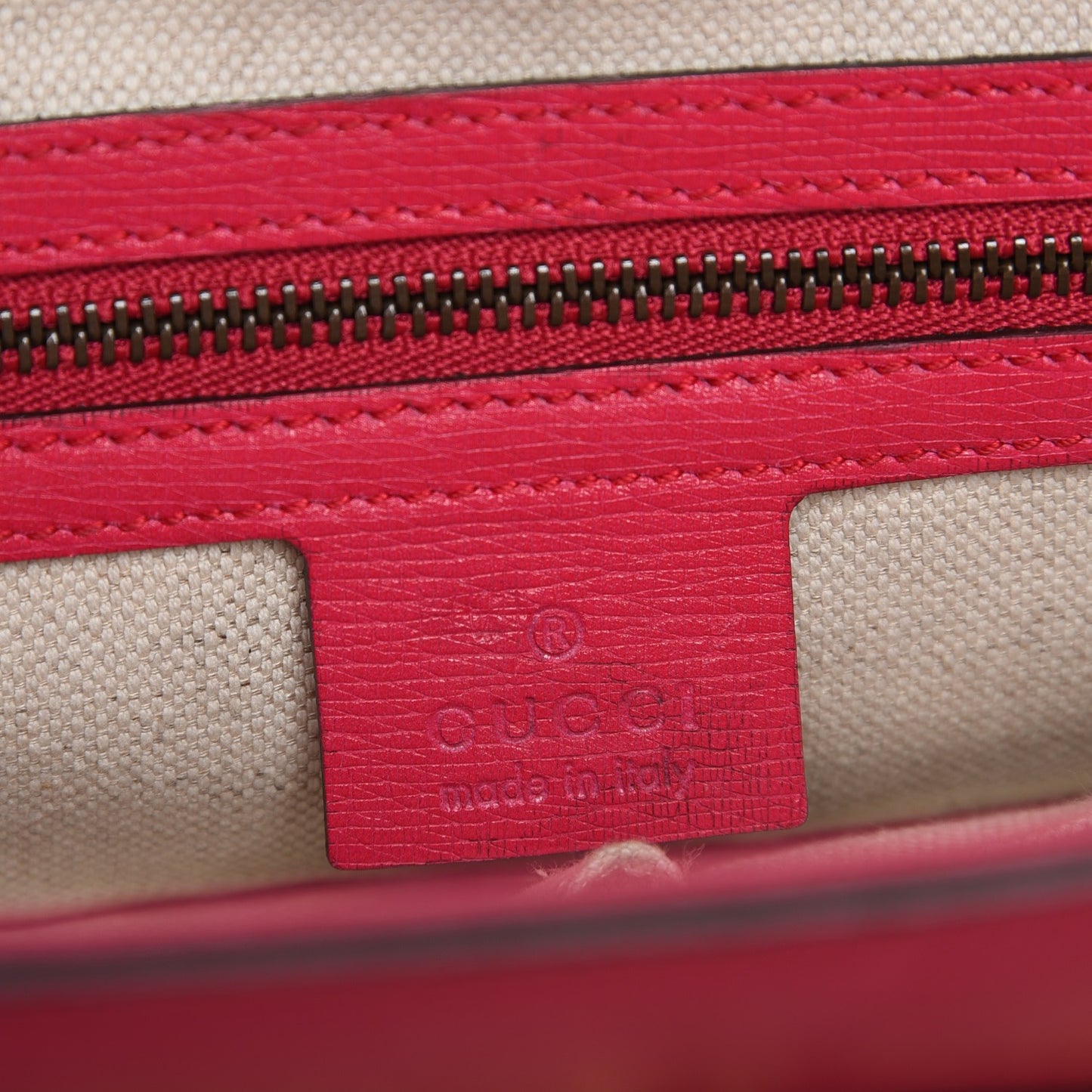 Textured Calfskin Large Bright Bit Top Handle Tote Shocking Pink