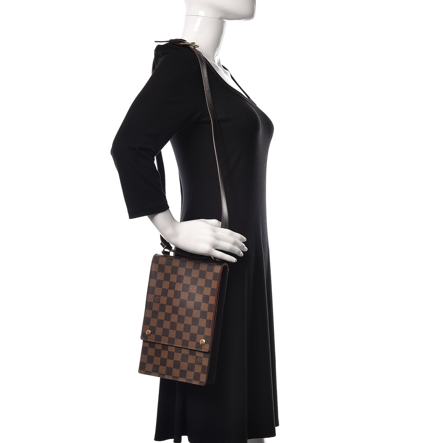 Damier Ebene Portobello Travel Shoulder Bag
